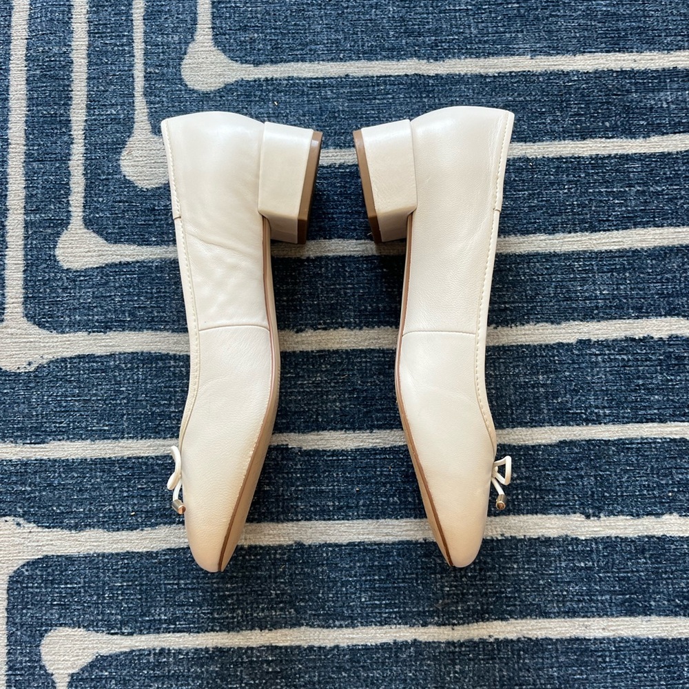 Steve Madden Women's Cherish Pump, White Leather, 7.5 - Picture 2 of 8